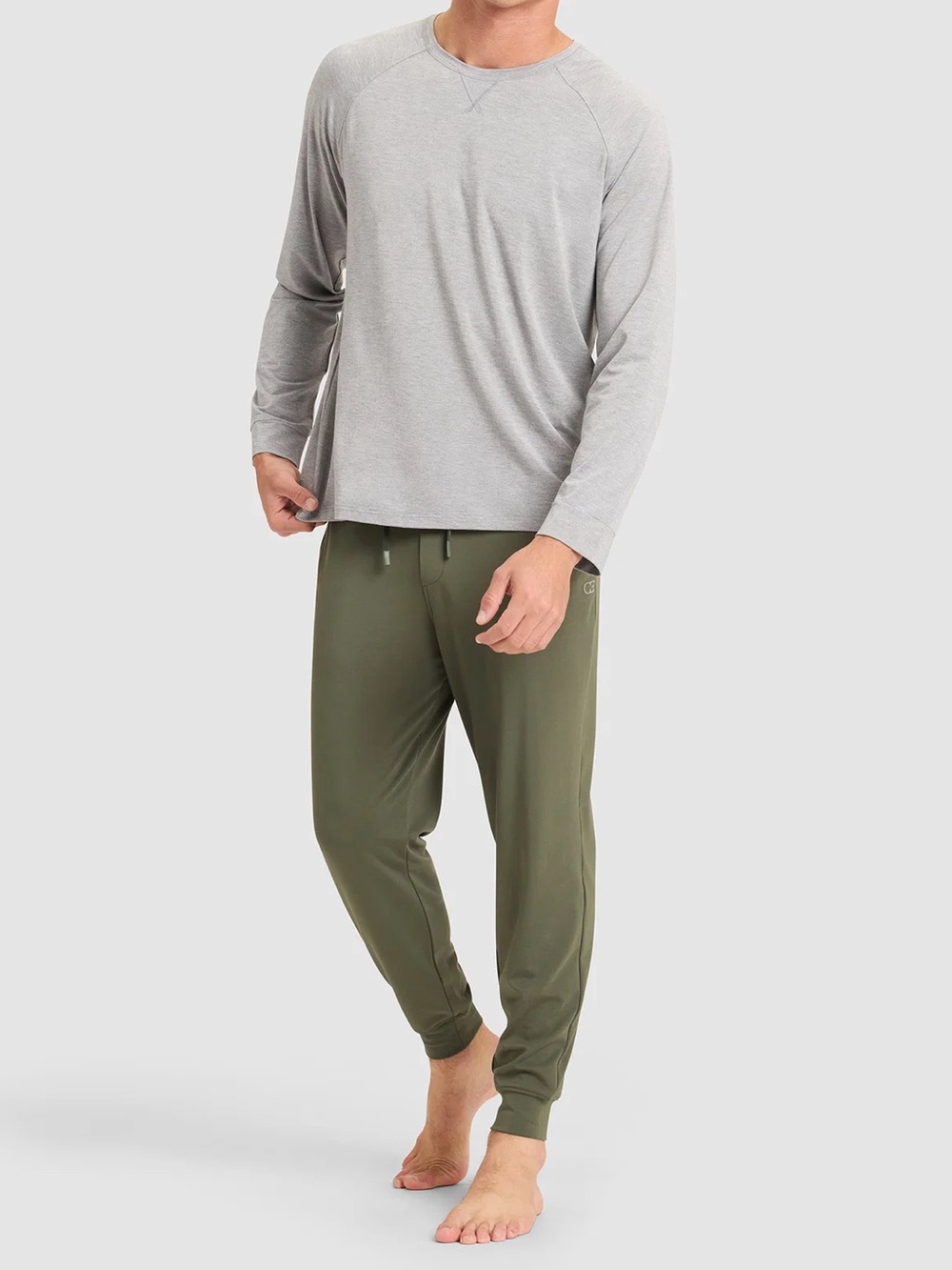 NWOT Cozy Earth Men's Bamboo Stretch Knit Long Sleeve Pajama Set XXL Loungewear